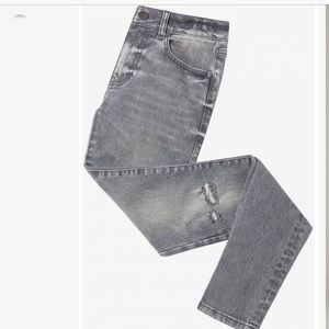 Cabi High Skinny Jeans 3939 Fall 2020 Size 12 Distressed Gray